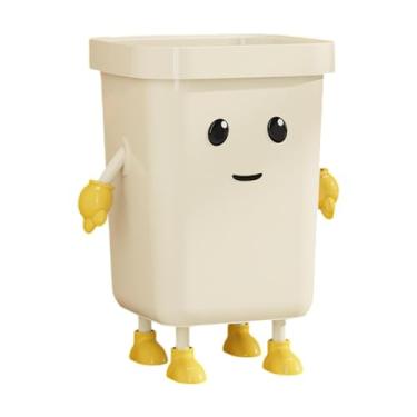 Imagem de Llazsybz Cesto de Lixo de Design Aberto, Lata de Lixo Resistente, Lixeira Charmosa para Cozinha E Embaixo Da Mesa, em Pé 16l, Tamanho real