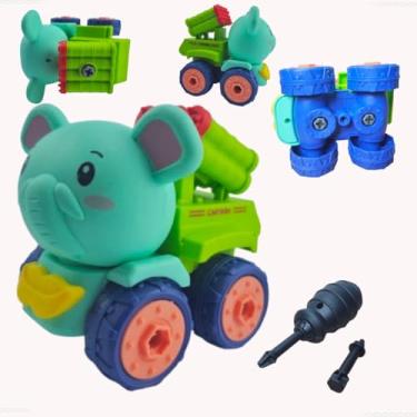 Imagem de Carro Monta e Desmonta Diversão Aprendizado Um Só Brinquedo Carrinho Interativo Infantil Estimula Criatividade Kit Educativo Coordenação Motora Imaginação Brincar Criar Aprender - Luiggi Presentes®