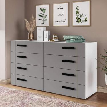 Imagem de Cômoda Organizadora 150cm com 8 Gavetas 240838 Linha Lisboa Politorno 