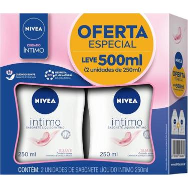 Imagem de Kit Sabonete Liquido Intimo Nivea Suave 2un 250ml cada