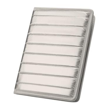 Imagem de Konper Classic Padfolio/Junior Portfolio Folder Case, Business A5 fichário organizador bloco de notas para homens e mulheres, 12 x 20 cm incluído, dourado