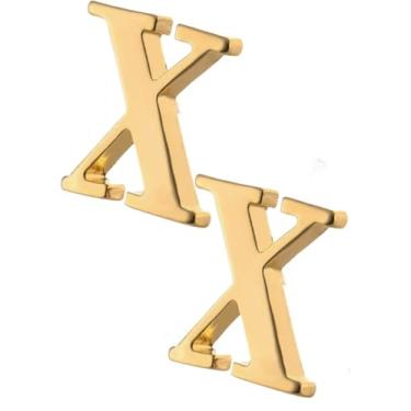 Imagem de Broches de terno de ouro e prata de ouro e prata para homens e mulheres com botões de metal, 1.4cm/1.2cm, Liga de aço, Sem Pedra Preciosa