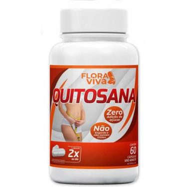 Imagem de 60 Quitosana Pura Natural 500mg - floraviva