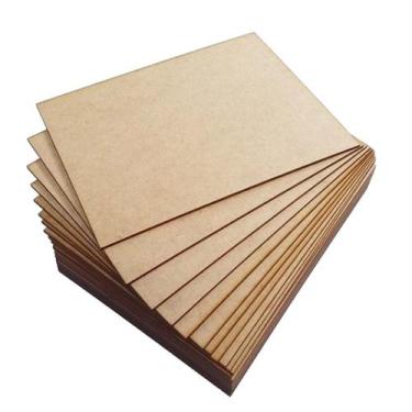 Imagem de 10 Quadros Placa Chapa Mdf Cru 60x40 A2 3mm Sublimação - PAPEL E PARED