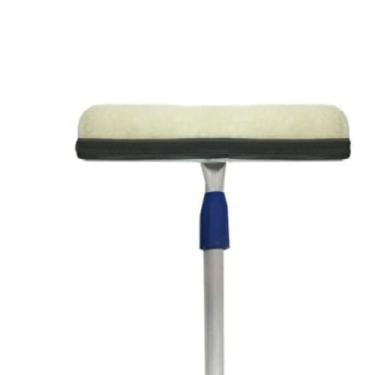 Imagem de RODO LIMPA VIDRO 35CM COM CABO ALUMINIO EXTENSOR TELESCOPIO 6 METROS