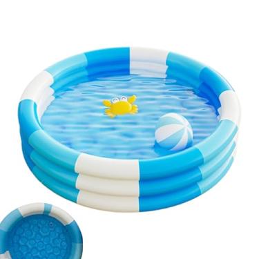 Imagem de Rrlihjgu Piscina inflável para crianças - Piscina inflável para bebês - Brinquedo de água engrossada almofada de natação para banho de bebê, ao ar livre, interior, quintal, piscina, acampamento