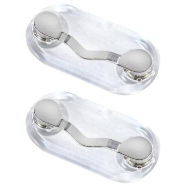 Imagem de Readerest 2 peças de suporte magnético para óculos - suporte de crachá com clipe magnético - óculos de leitura, óculos de sol e alfinete de nome - suportes para óculos para homens e mulheres -