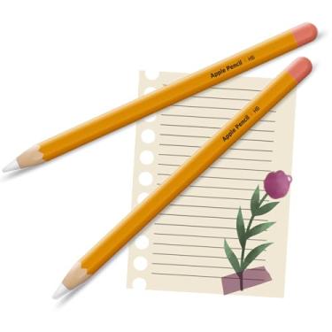 Imagem de Apple Pencil Skin [2 unidades] Capa de vinil premium ultrafina 3M Greenguard Gold Ink Apple Pencil – 2ª geração e Pro (C01)