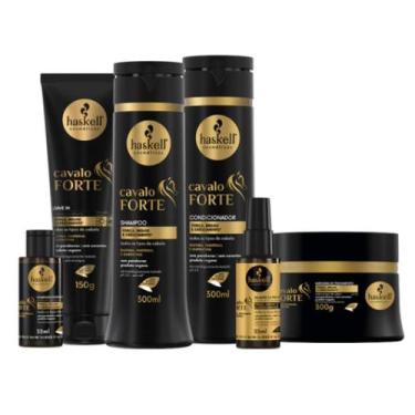 Imagem de Kit Haskell Cavalo Forte Sh Cond Másc P Leave Complexo Selante