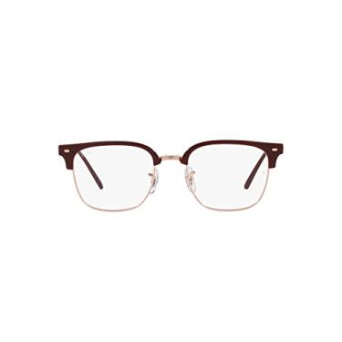 Imagem de Armação para Óculos Ray-Ban New Clubmaster 0RX7216 8209 Tam 51 / Vinho/Rose Gold