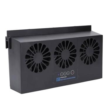 Imagem de Luocute Esgotador de Carro Movido a Energia Solar, 3 Fãs de Ventiladores Ventro -ar -ventoso Radiador de Energia Solar Resfriamento de Resfriamento de Ventilação para Tipos Gerais,