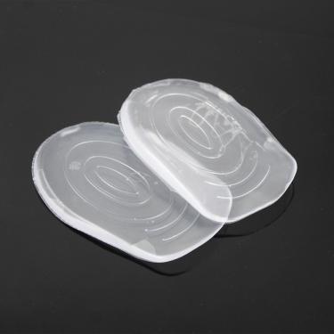 Imagem de Par De Palmilha Calcanhar Silicone Gel Ortopedica Anti Impacto Confortavel