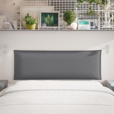 Imagem de Painel Cabeceira De Parede Perro 1,40 Cama Casal Estofada cinza