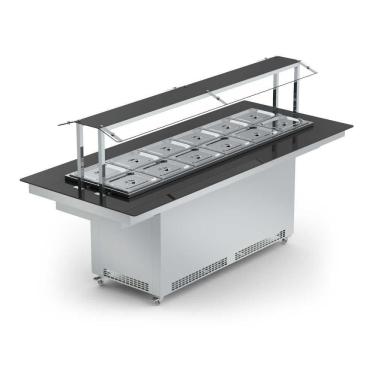 Imagem de New Buffet Restaurante Central Quente 12 Cubas Nbrcq12 220V - Refrimate