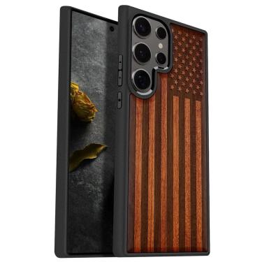 Imagem de Capa de telefone Carveit Wood para Samsung Galaxy S25 Ultra