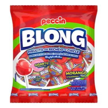 Imagem de Pirulito Blong Morango - 672g - Peccin
