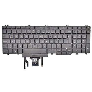 Imagem de Teclado de substituição de layout latino espanhol para notebook Dell Latitude 5500 5501 5510 5511 2019 Precision 3540 3541 3550 3551 Preto/com mouse stick/com retroiluminação