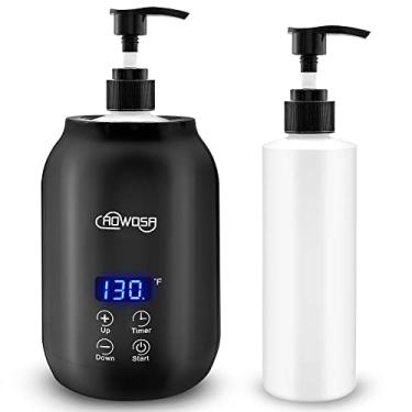 Imagem de Aquecedor de óleo de massagem loção elétrica profissional aquecedor digital para SPA, aquecedor automático de óleo aquecido loção creme para salão, barbearias, casa, com dois dispensadores de garrafas