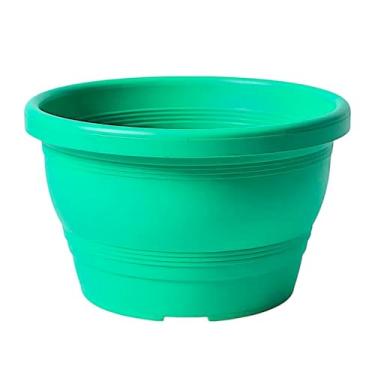 Imagem de Vaso Plástico Cuia Modelo Veneza 1,2 Litros Colorido Para Jardim Vertical, Decoração Rosa do Deserto, Samambaia (Verde Agua, 50 Unidades)