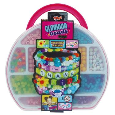 Imagem de Kit Miçangas Glamour Maleta Meia Lua Infantil - Toyng 51864