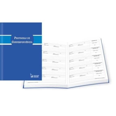 Imagem de Caderno Livro Protocolo Correspondência 1/4 100 Folhas