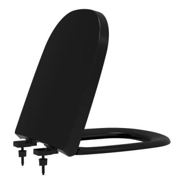 Imagem de Assento icasa etna preto soft close resina termofixo - Tupan
