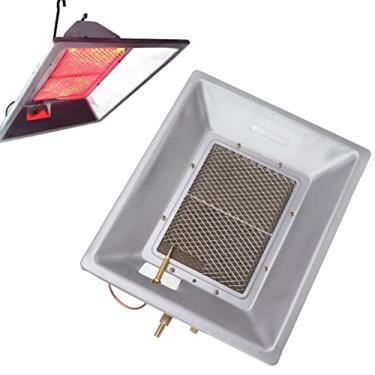 Imagem de Topyond Placa de aquecimento de chocadeira, aquecedor de chocadeira a gás de pintinho, equipamento de aquecimento catalítico de cerâmica infravermelho manual para aves e pecuária, ideal para patos