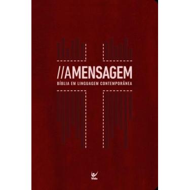 Imagem de Bíblia A Mensagem Letra Gigante Vermelha - Bíblia Em Linguagem Contemp