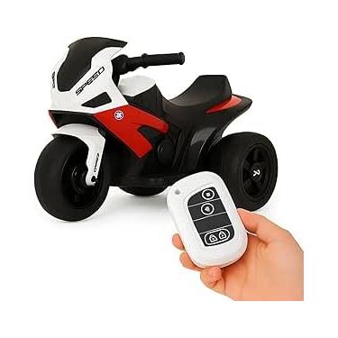 Imagem de Mini Moto Elétrica Infantil 6V Kidino com Controle Remoto – Bateria Recarregável, Estilo Esportivo e Rodinhas Laterais