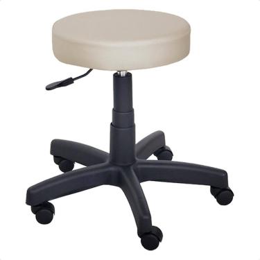 Imagem de Cadeira Mocho Banqueta Giratória com Rodízios e Pistão a Gás