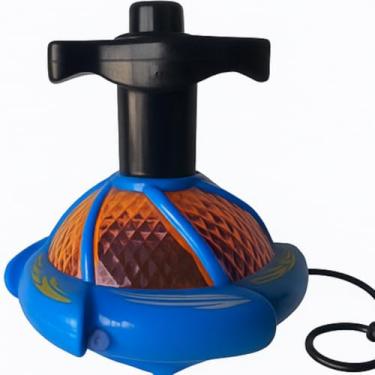 Imagem de Pião Giratório Com Luz E Música Cores Sortidas Brinquedo Infantil Lançador Manual Premium