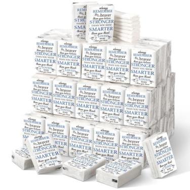 Imagem de Pacotes de lenços de bolso Gyee Inspirational, 7 folhas (60 unidades) 