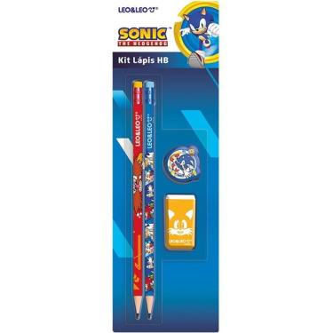 Imagem de Kit Escolar Sonic Hb com 04 Peças - Leonora