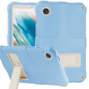 Imagem de Stweap Capa para Samsung Galaxy Tab A9 modelo 2023 de 8,7 polegadas (SM-X110/X115/X117), capa protetora híbrida de três camadas resistente à prova de choque com suporte para tablet Samsung A9 de 8,7