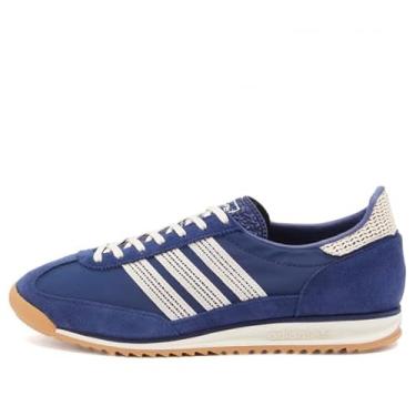 Imagem de adidas Originals SL72 Tênis feminino, Azul escuro branco, 40