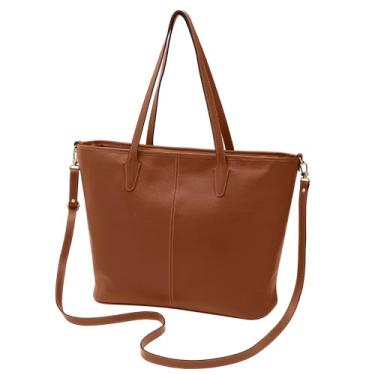 Imagem de Mariart Papaya Bolsa Feminina Shoulder Transversal de Couro Bovino Legítimo (Camel)
