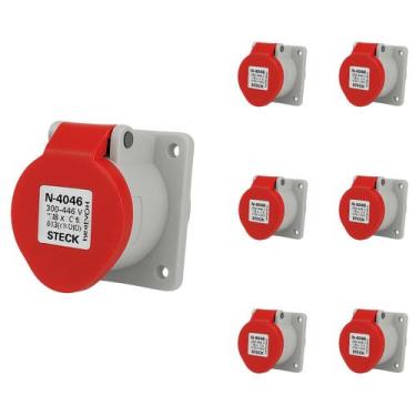 Imagem de 7 Tomada Embutir Newkon 16A 3P+T Steck 380/440V IP44 N4046