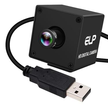 Imagem de IFWATER Câmera USB de 12 MP 1080p a 120 fps de alta velocidade de segurança industrial 4K USB Webcam com campo de visão estreito de 16 mm, lente M12 com pouca luz, PC Golf Swing Cam Plug and Play para