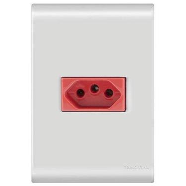 Imagem de Conjunto 1 Tomada 20A Vermelho - Tramontina Liz - 57170015