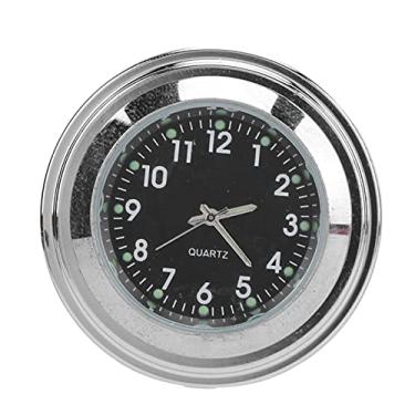 Imagem de ZJchao Relógio de Motocicleta, Relógio de Discagem para Motocicleta Universal Moto Redondo Redondo de Moto à Prova d'água para 7/8in -1in Guidão (Preto)