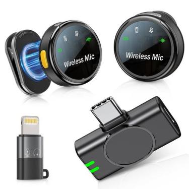 Imagem de Mini microfone CDMVAB Wireless Lavalier para iPhone Android
