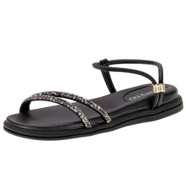Imagem de Sandalia Feminina Conforto Strass Beira Rio 8488.113