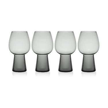 Imagem de Mikasa Copo de cerveja Phoebe Cálice para bebidas, conjunto com 4, fumê