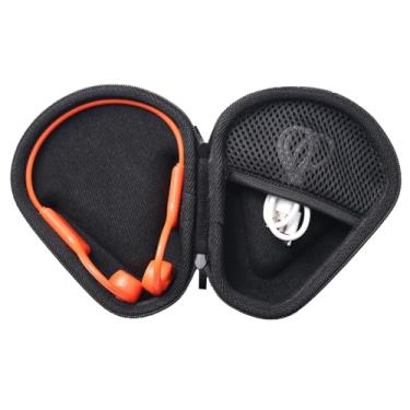Imagem de inDomit Capa protetora rígida de viagem compatível com fones de ouvido esportivos de orelha aberta SHOKZ OpenRun Pro 2/Pro 2 Mini/OpenRun/OpenSwim, compatível com fones de ouvido MRYTKY/BAICLUD/CXK