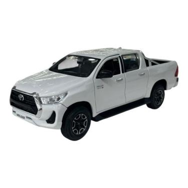 Imagem de Miniatura Toyota Hilux Branco Maisto 1:27