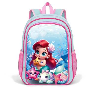 Imagem de Mochila Infantil Costas Organizada para Escola Criança - Pikuka, Azul