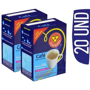 Imagem de Mistura Café com Leite 3 Corações Sachê 20g - 20 und