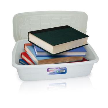 Imagem de Container Organizador com Tampa 5 Litros de Plástico Arqplast, Branco