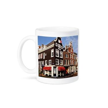 Imagem de 3dRose Holanda, Holanda, Amsterdã, Caneca Holandesa de arquitetura, 325 ml, cerâmica