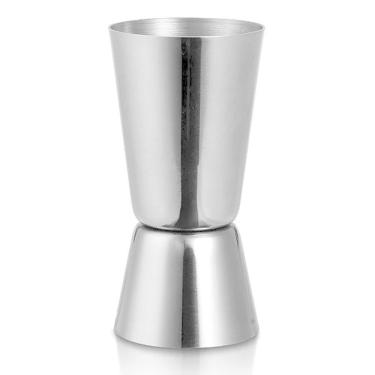 Imagem de 2 Dosador Medidor Inox Bebidas Vodka Drink Duplo 25 E 50Ml